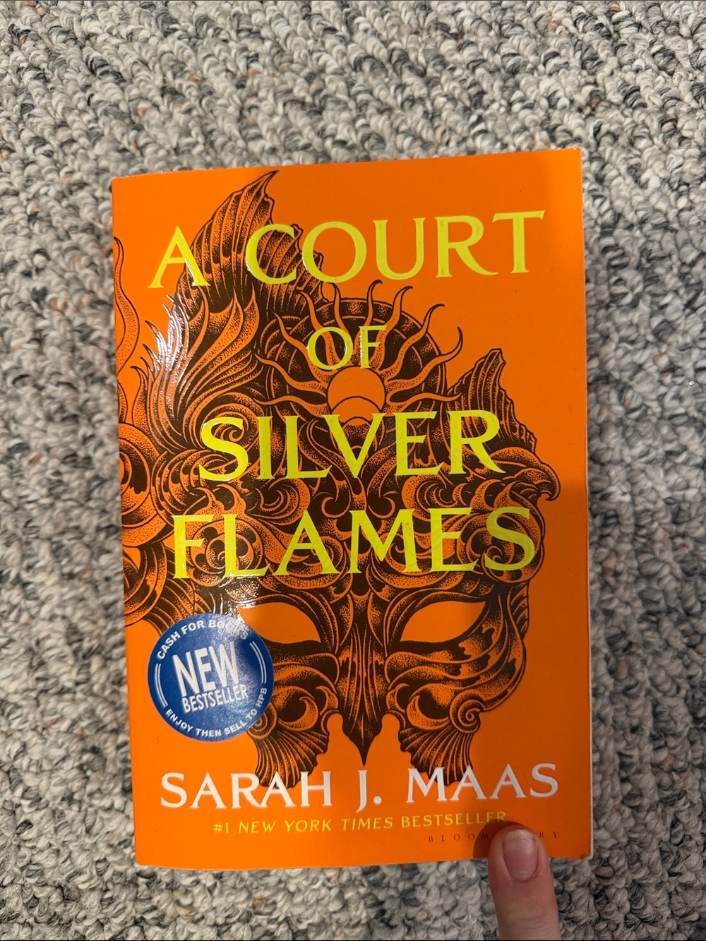 A Court of Silver Flames by Sarah J. Maas - Bright Orange Cover